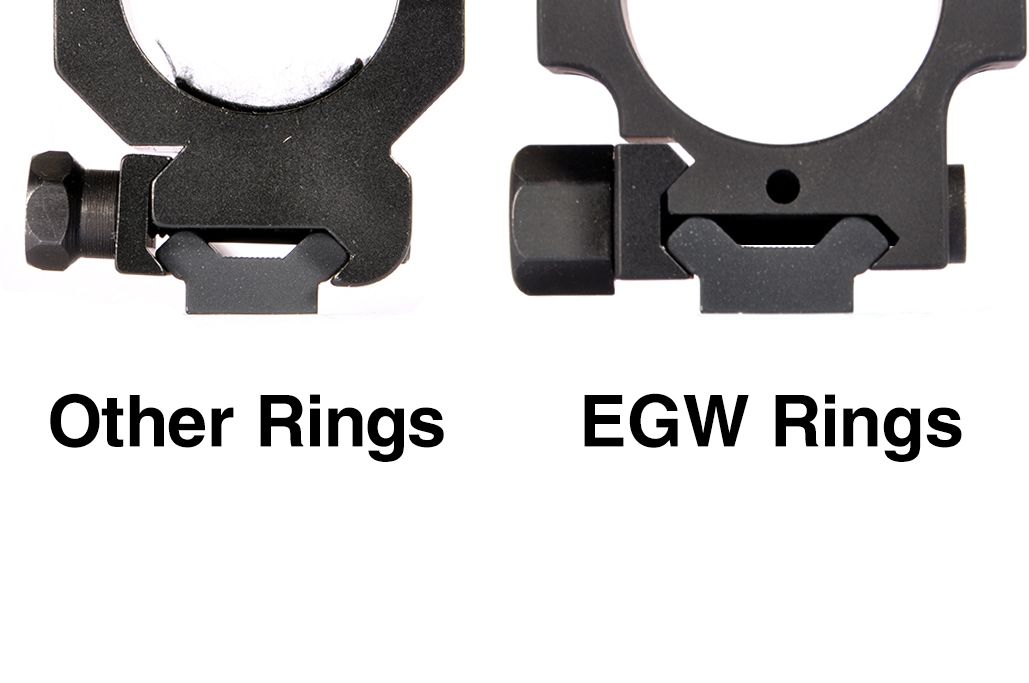 EGW HD 30 MM Tactical Aluminum Rings .850